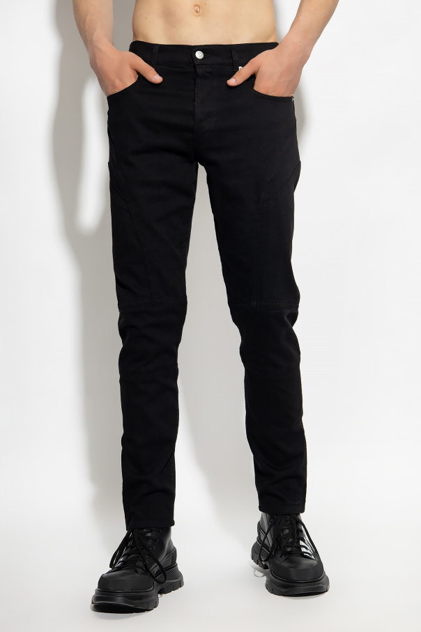 Black Jeans with stitching details Alexander McQueen